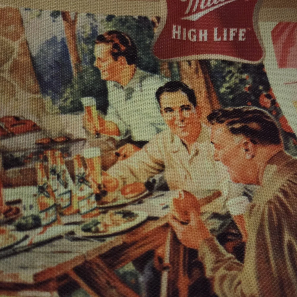 Grill Master Energy | Miller High Life Retro Beer Advertising Apron BBQ Ready
